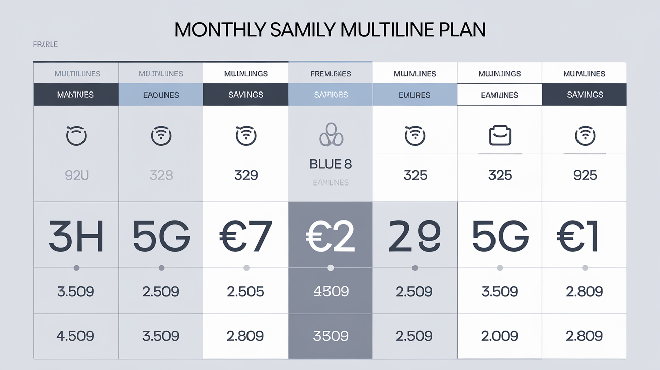Comparatif économies multiligne Free Family