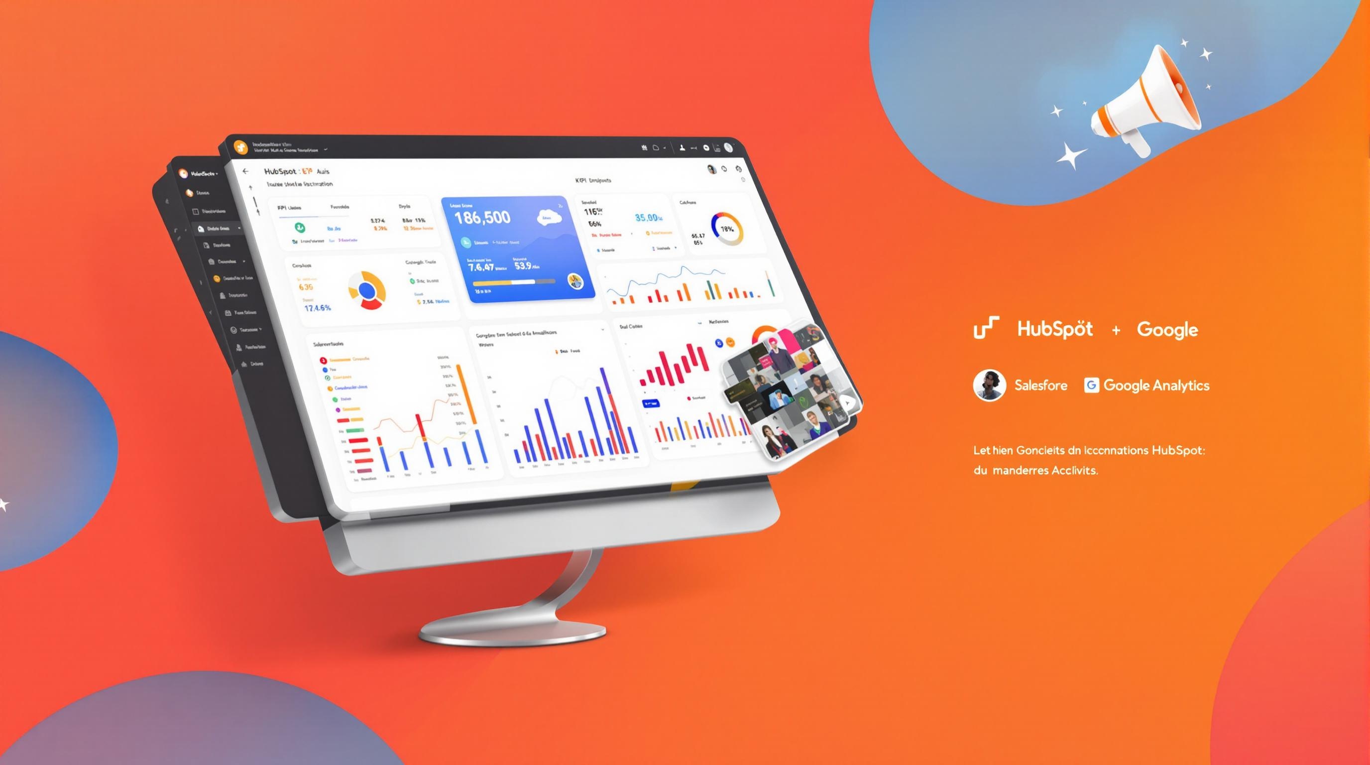 Dashboard connecté Salesforce Analytics outils externes