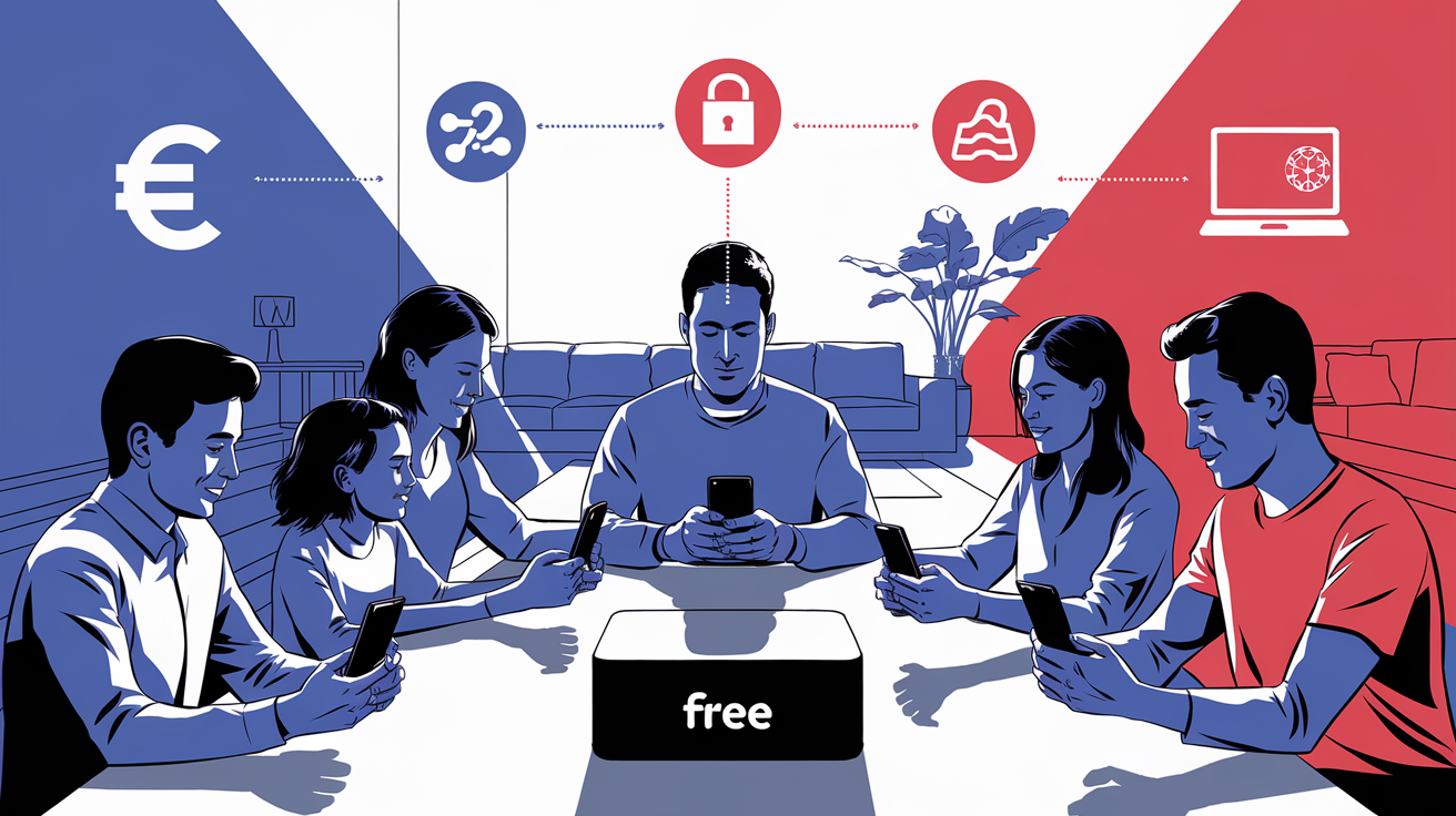 Famille connectée Freebox multiligne économies simplicité sécurité
