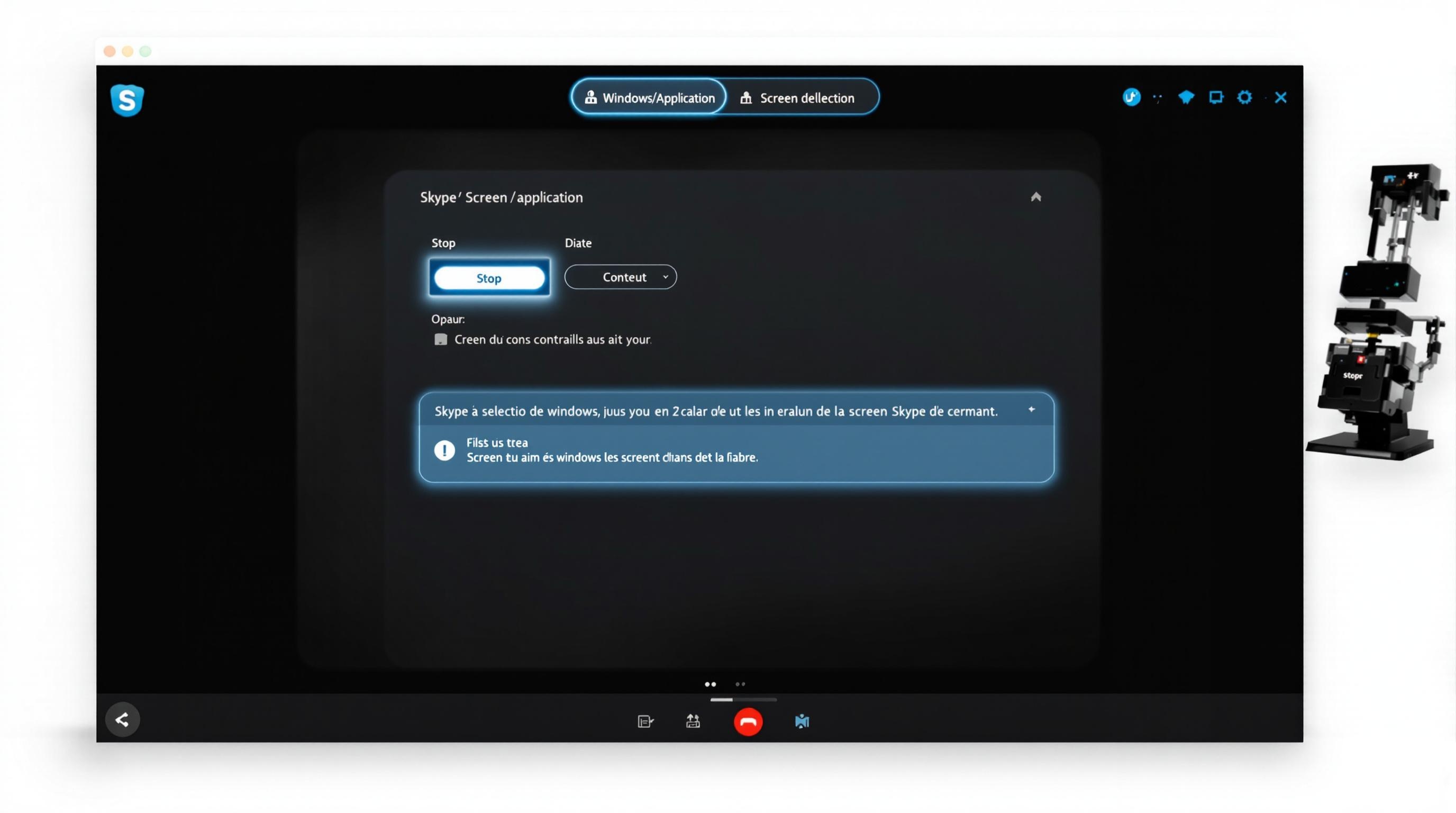 Avatar Skype humoristique et coloré mis en avant lors de la création du compte