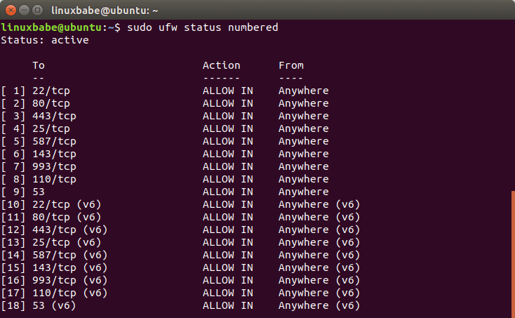 Architecture UFW sur Debian 11